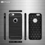 iPhone 6 Plus Case, iPhone 6s Plus Case, Soft Silicone Protection Shock Absorption Cover and Carbon Fiber Design Phone Casing