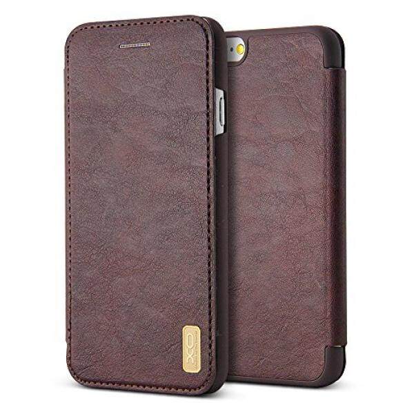 IPhone 8 PLUS Case, belk Premium PU Kulit Ultra Ramping Folio Lipat Sarung Case untuk Apple iPhone 8 Plus/7 Plus 5.5, slot Kartu Istimewa Istimewa Hindari Bulk-Kopi Coklat-Internasional