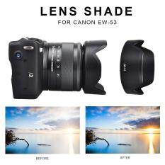 ISM Creative Camera Lens Cover Lens Shade Lens Hood Premium Hard ABS Black Protector Replacement Canon EW-53