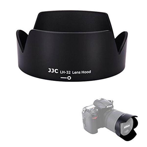 JJC Reversibel Lensa Khusus Tudung Pelindung untuk Nikon AF-S DX 18-140 Mm F/3.5-5.6G ED VR, AF-S DX 18-105 Mm F/3.5-5.6G ED VR, AF-S DX 18-135 Mm F/3.5-5.6G ED Jika nikon HB-32 Lensa Pengganti Hood-Intl
