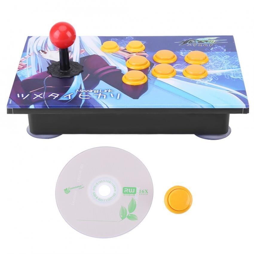 Cần Điều Khiển Nút Bấm USB Thiết Bị Điều Khiển Cho Trò Chơi Arcade Máy Tính PC-Quốc Tế