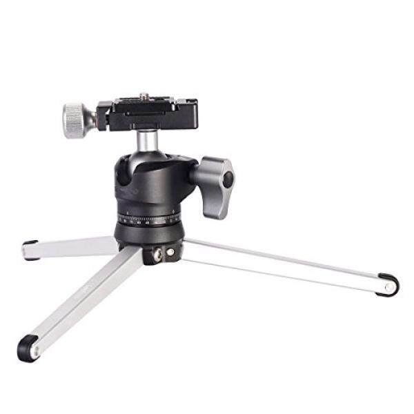 KAKAFOTO Mini Compact Tripod with Ball Head & QR Plate for Canon Nikon DSLR Sony A7S Camera Camcorder Smartphone Youtuber Vlogger Gear - intl