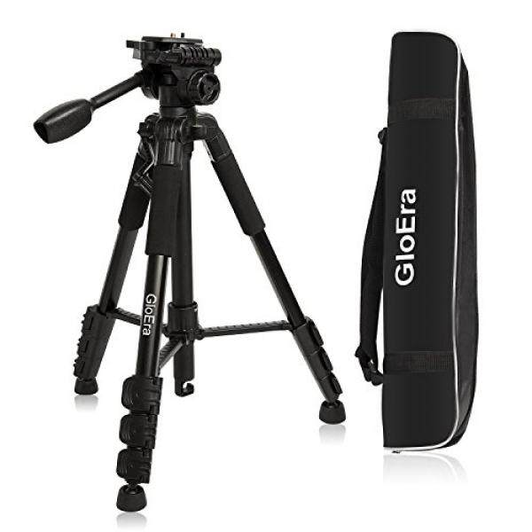 Kamera Stativ, gloera Aluminium Portabel Perjalanan Kamera Ringan Berdiri dengan Rilis Cepat Gunung untuk Perkakas Bertualang SAMSUNG Olympus Panasonic Video Camcorder DSLR DV-Intl