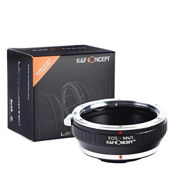 K & F Concept Objektivadapter Mikro Empat Pertiga M4/3 MFT Panasonic Lumix DMC-GH1 GH2 GH3 GX7 G1 GF1 GX1 olympus PEN E-P1 P2 P3 P5 PL1s 2 Pm2 OM-D E-M1 Mark E-M5 Kamera Bajonett Adaptor Cincin Canon EOS -Intl