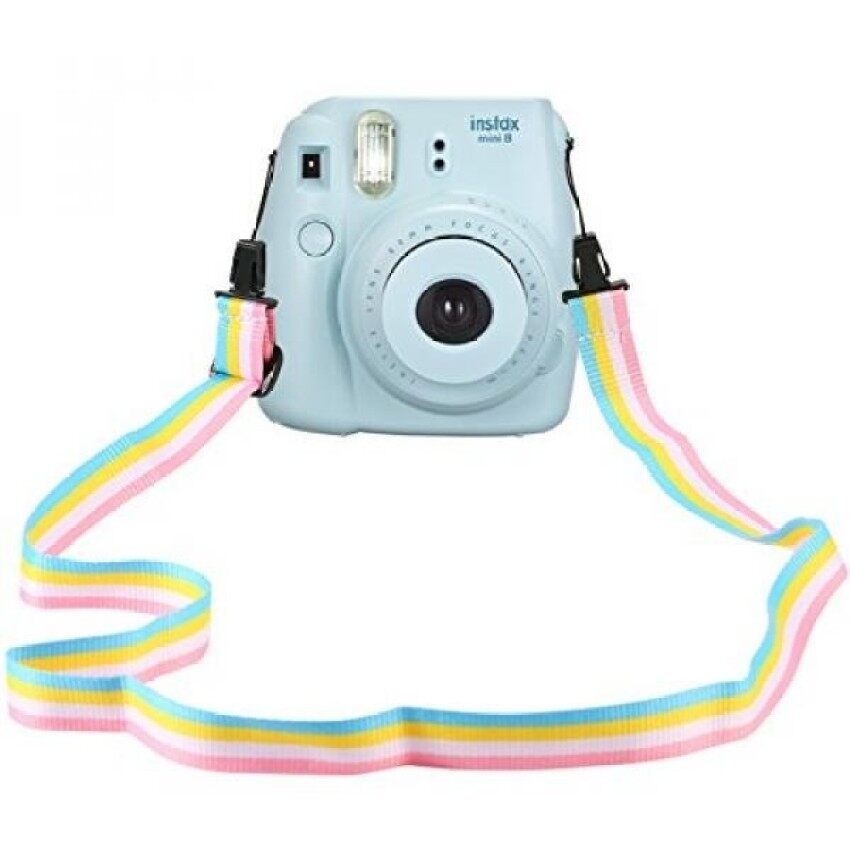 Katia Kamera Tali Selempang Bahu dan Leher Sabuk Di Rainbow untuk Nikon/Canon/Sony/OLYMPUS/Pentax/Mini 9/ mini 8/Mini 7 S/Mini 25/Mini 50 S/Mini 90/DC/Fujifilm Polaroid instax Kamera-Intl