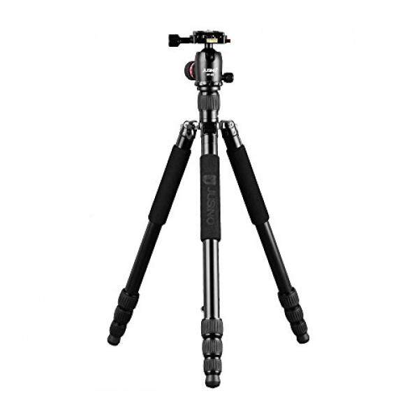 Khalia-Foto JUSINO TK-254 Traveller Stativset leichtes Tripod/Monopod mit Kugelkopf BT-02 Aluminium schwarz - intl