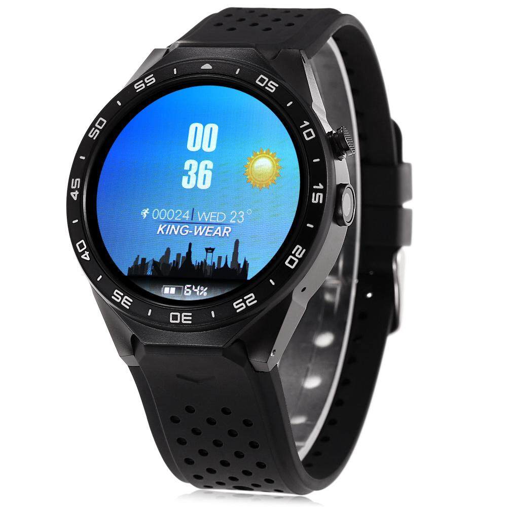 Kingwear KW88 Android 5.1 1.39 Inch Layar AMOLED 3G Jam Tangan Pintar Ponsel MTK6580 Quad Inti 1.39 GHz 512 MB RAM 4 GB ROM GPS Gravity Sensor Alat Pengukur Langkah RAM 512 MB + 4 GB Rom-Internasional