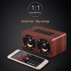 Kobwa High Quality Wood Grain Bluetooth Stereo Speaker Dual Louderspeakers Super Bass Subwoofer Malaysia
