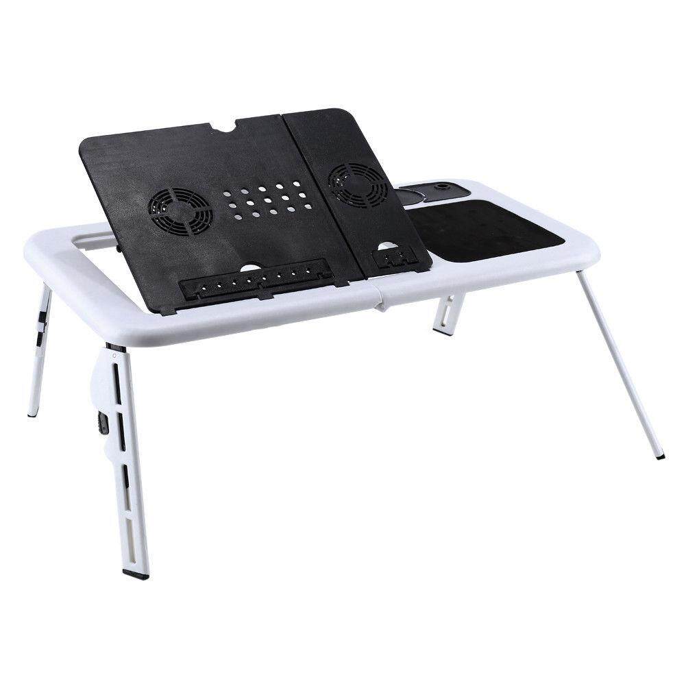Laptop Desk Foldable Table e-Table Bed USB Cooling Fans Stand TV Tray - intl