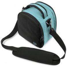 Laurel Compact Edition Sky Blue DSLR Camera Carrying Handbag with Removable Shoulder Strap for Canon EOS DSLR Camera Model EOS-600D / EOS Rebel T3i / EOS Kiss X5 / EOS-1100D EOS Rebel T3 / EOS Kiss X50 / EOS 550D / EOS Rebel T2i / EOS Kiss X4 / EOS 5