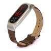 Leather Replacemet WristBand Strap Bracelet Metal Buckle For XIAOMI MI Band 2 BK