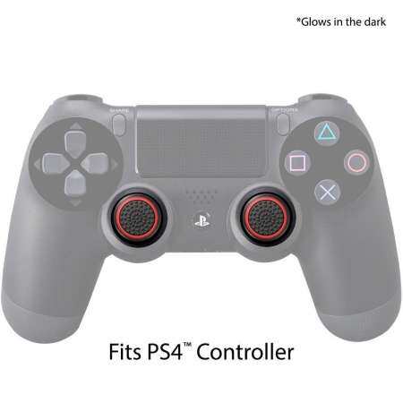 Fosmon [ชุด 4] คอนโทรลเลอร์การควบคุมจอยสติ๊กแบบอะนาล็อกแท่งนิ้วหัวแม่มือ Grips สำหรับ PS4 - นานาชาติ