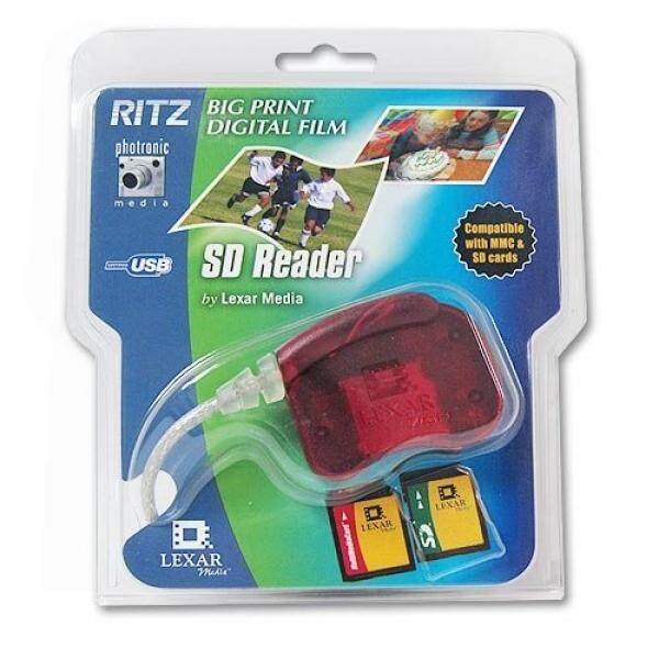 Lexar/Ritz USB Digital (SD) dan Kartu Multimedia (MMC) Kartu Memori Pembaca Merah RW014 Ritel-Intl