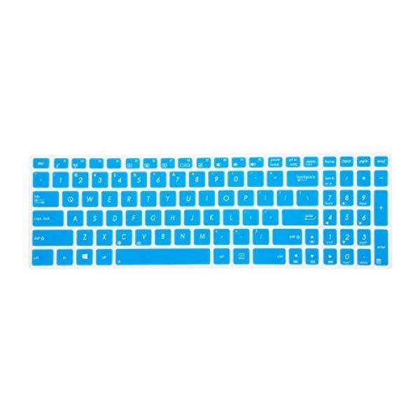 Leze - Ultra Thin Keyboard Skin Cover for ASUS UX501 K501UX F554LA F555LA F555UA F556UA R556LA X540SA X552 X555DA GL502VY GL502VS GL702VM GL702VS GL552VW GL752VW GL552JX Q504UA Q534UX Q524UQ - Blue - intl