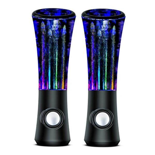 Lightahead® Lightahead New ATake Third generation Colorful Diamond Water Dancing Speaker Enhanced quality & features 2 in1 USB with Volume & other Controls LED Lamp (Black) Malaysia