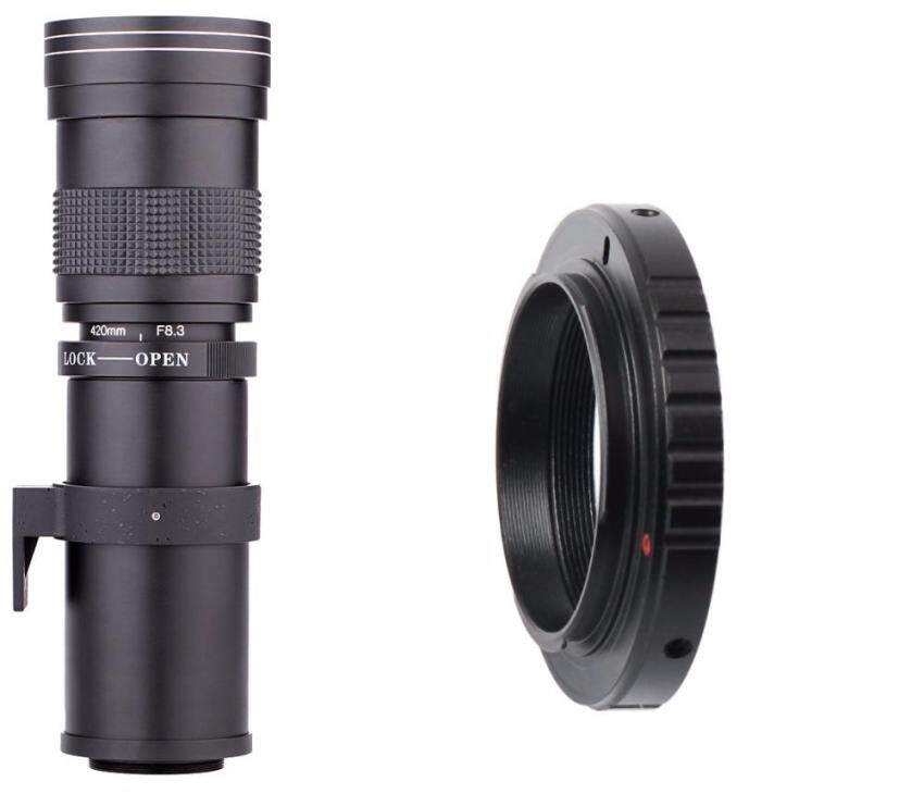 Lightdow 420-800 Mm F8.3-16 Super Lensa Telefoto Manual Lensa Variabel untuk Sony-Intl