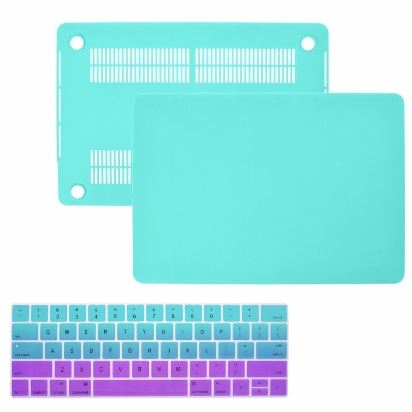 Lightning Power-3 Dalam 1 Bundle Pelindung Karet Keras untuk Terbaru Baru MAC Buku Pro 13 Inches Model: A1706 & A1708. Tanggal Rilis Di 2016 + Keyboard Silikon Cover + Alas Mouse (Biru)-Intl