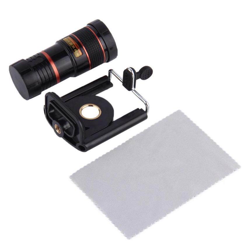 ... Teleskop Fokus Panjang Lensa Kamera untuk HP Universal Mount 8X Zoom Optik Intl