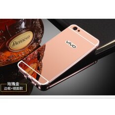 Luxury Metal Frame And Mirror PC Back Cover Case For VIVO Y55 / Y55A