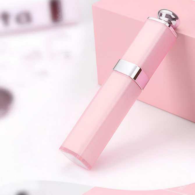 Mewah Universal Mini Monopod Rana Desain Lipstik Girly Selfie Tongkat untuk iPhone Smartphone Perempuan Hadiah (Merah Muda)-Internasional