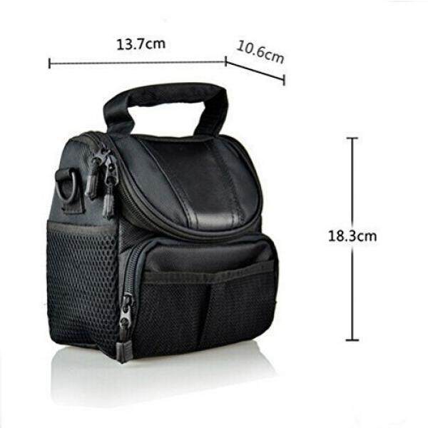 LXJ SMILE Black Soft Nylon Digital Camera Case Bag Cover Pouch for Nikon Coolpix 1 J5 J4 V3 P900 P610 P600 P520 L830 L320 L810 L820 L830 L840 P530 S1 J3 V2 V1 J1 with Nikkor Lens Kit - intl