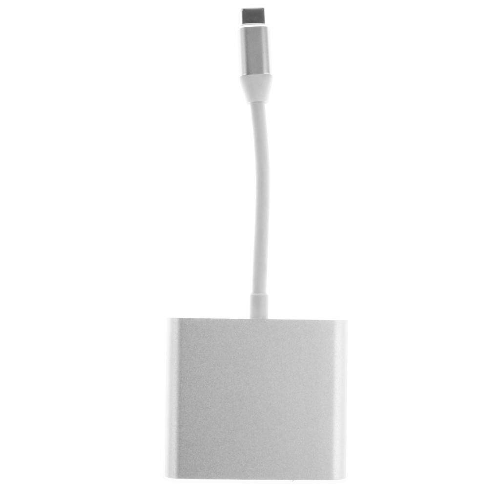 X JAXIN MagiDeal USB C to HDMI Adapter. USB 3.1 Type-C To HDMI/F +USB 3.0/F +USB-C/F Charging Port Adapter Converter. USB 3.1 Multiport Hub For New Macbook/Chromebook Pixel/Dell XPS13/Yoga 900/HDTV/Projector - intl