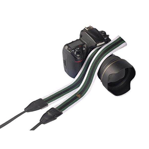 Mavota Garis Hitam Putih Kamera Nilon Bahu Leher Tali Kamera Sabuk untuk Canon Nikon Olympus Panasonic Pentax Sony DSLR Kamera Digital-Internasional