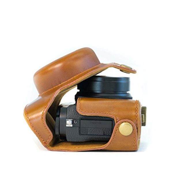 Megagear Leder Kameratasche F? R Fujifilm X30 12 MP Kompakte Systemkamera (Hellbraun)-Intl