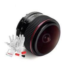 Meike 6.5mm F/2.0 APS-C Manual Focusing Fisheye Lens 190 Degree View Angle for Mirrorless Camera Olympus EM1 M5 M10 EP5 EPL3 PL5 PL6 PL7 PEN-F with Pergear Cleaing Kit