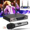 โลหะ Pro 2 - ช่อง UHF ไมโครโฟนคู่ไร้สายไมโครโฟนมือถือแบบไร้สาย EU Plug - INTL