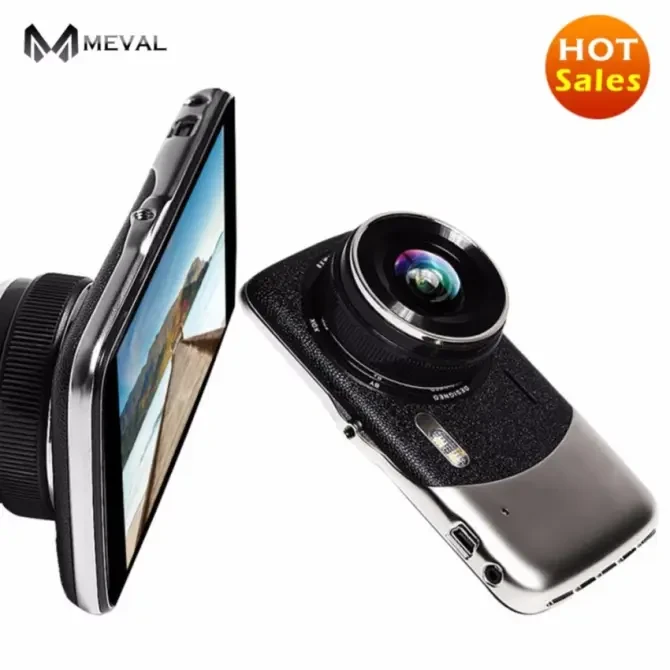Meval VS8 Depan dan Belakang Dash Cam 1080 P Dual Lensa Belakang Kamera Cermin 4.0