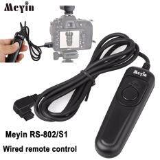 Meyin RS-802/S1 Kabel Pelepasan Rana Pengendali Jarak Jauh Kompatibel dengan Sony DSLRA900 A850 CA560 A550 A700 A500 A400 A350 A300 A200 a100 A99 A99II A77 A77II A56 A57 A55 A35 A33 A37 Konica Minolta DIMAGE A2 A1 9 7HI 7I 7 5 4 3 Dynax 7D 5D Kamera