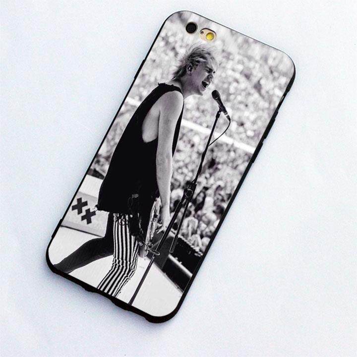 Michael Clifford Beetlejuice Celana 5SOS Kasus Perlindungan Kualitas Tinggi Lembut TPU Kemasan untuk Apple iPhone 6/6 s-Internasional
