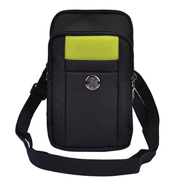 Micro USB Charge Cable + Outdoor Sports Traveling Pouch Bag Belt Clip Case for Samsung Galaxy S8 / S8+ / A5 A7 (2017) / C5 C7 Pro / J7 V / Xcover 4 / J3 Emerge 5 5.2 5.5 5.7 5.8 6.2 Inch Phone (Green) - intl