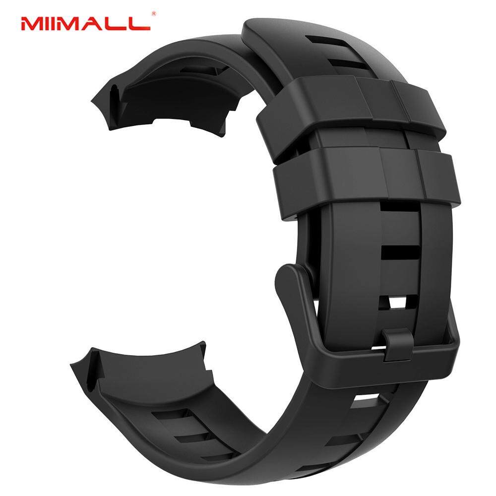 Miimall Suunto Ambit3 Vertikal Jam Tangan Tali, lembut Silikon Penggantian Olahraga Tali Tali Jam Gelang Gelang untuk Suunto TRAVERSE Alfa/Suunto Ambit3 Vertikal/Suunto Spartan Olahraga pergelangan Tangan Jam-Internasional