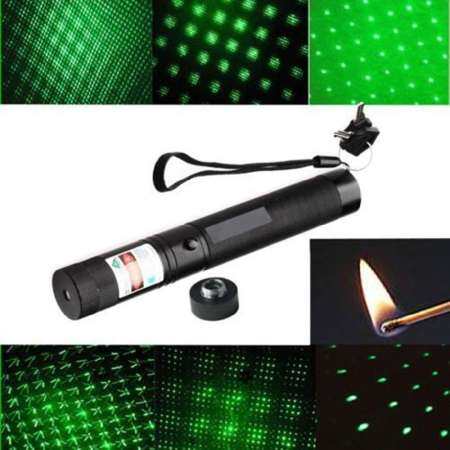 ระดับทหารสีเขียวตัวชี้แบบเลเซอร์เลเซอร์ PEN Burning Beam ไม้ขีดไฟดี - INTL