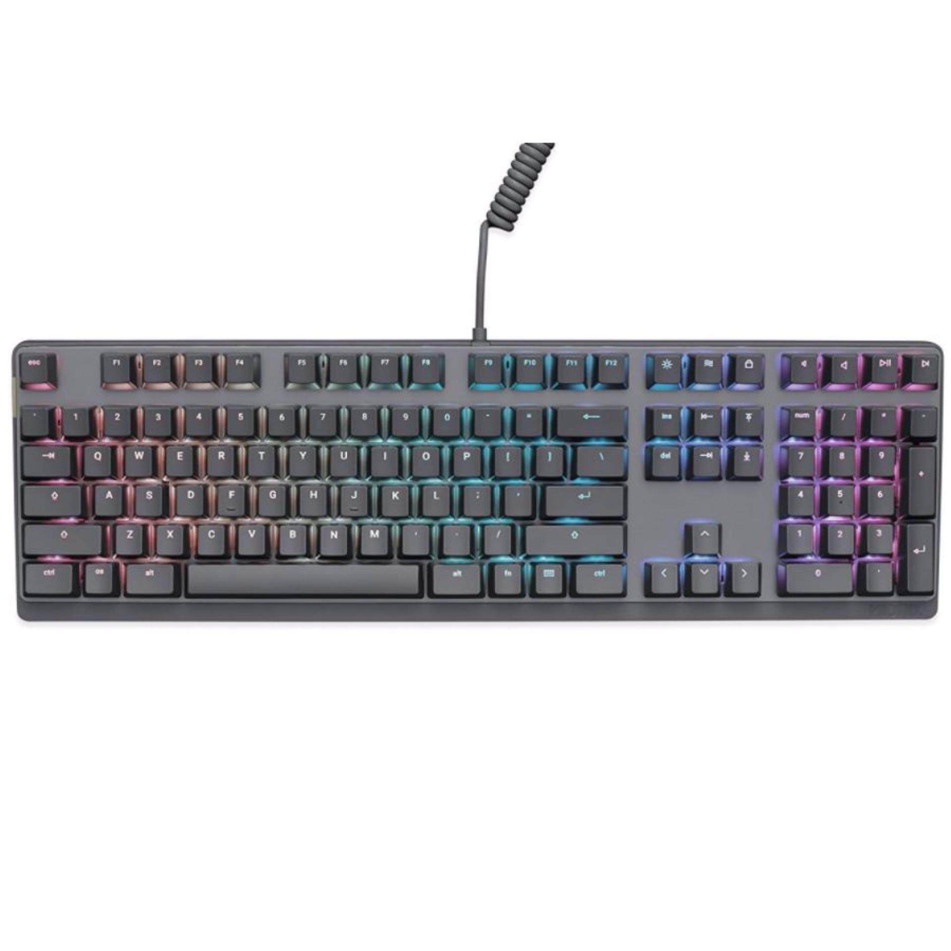 Mionix Wei Buah dan Mac RGB Mekanis Keyboard Diam-Bagus untuk ESports Dibuat untuk Gamer dan Seniman-Cukup ceri MX Merah Sakelar-Tahan Lama USB Logam Keyboard Hitam/Grey-Internasional
