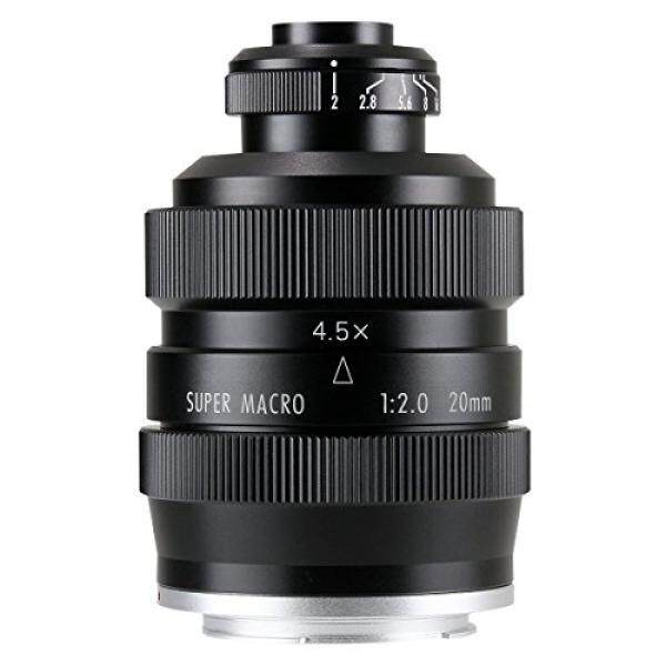 Mitakon 4.5X Super Macro Microscope Manual Lens 20mm f/2.0 for SONY E-mount Full Frame or APS-C - intl