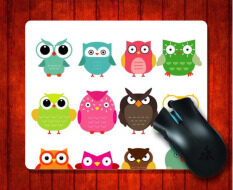MousePad Cute Owls Animals Pattern for Mouse mat 240*200*3mm Gaming Mice Pad Malaysia