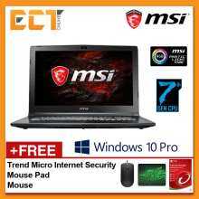MSI GL62M-7RDX-1216 15.6" FHD Gaming Notebook (i5-7300HQ,1TB,4GB,GTX1050-2G,W10Pro) - Black MSI GL62M-7RDX-1216 15.6" FHD Gaming Notebook (i5-7300HQ,1TB,4GB,GTX1050-2G,W10Pro) - Black image