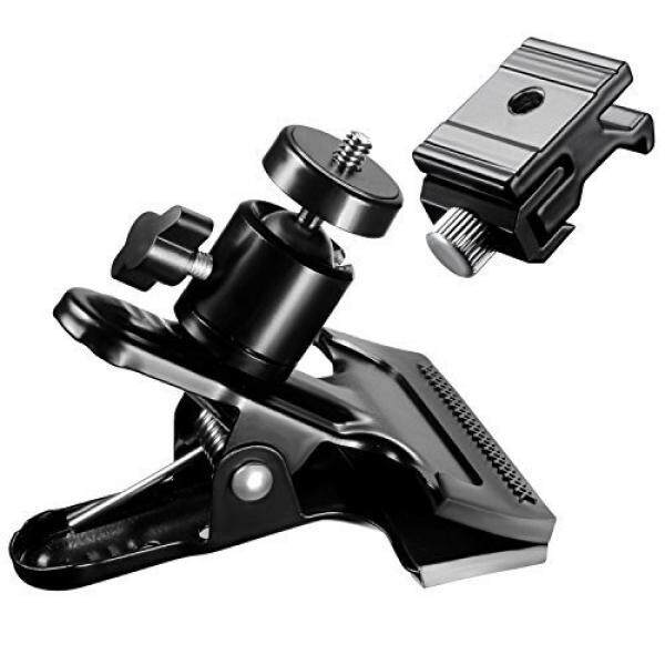 Neewer�� 360 Putar Bola Mini Kopf Fotografie Klemme MIT Flash Speedlite Dingin Sepatu 1/10, 2 Cm 3/20 3 Cm Gewinde Adaptor Dudukan F? R Canon, Nikon, Yongnuo, Neewer, Pasir Gudang Foto-Intl