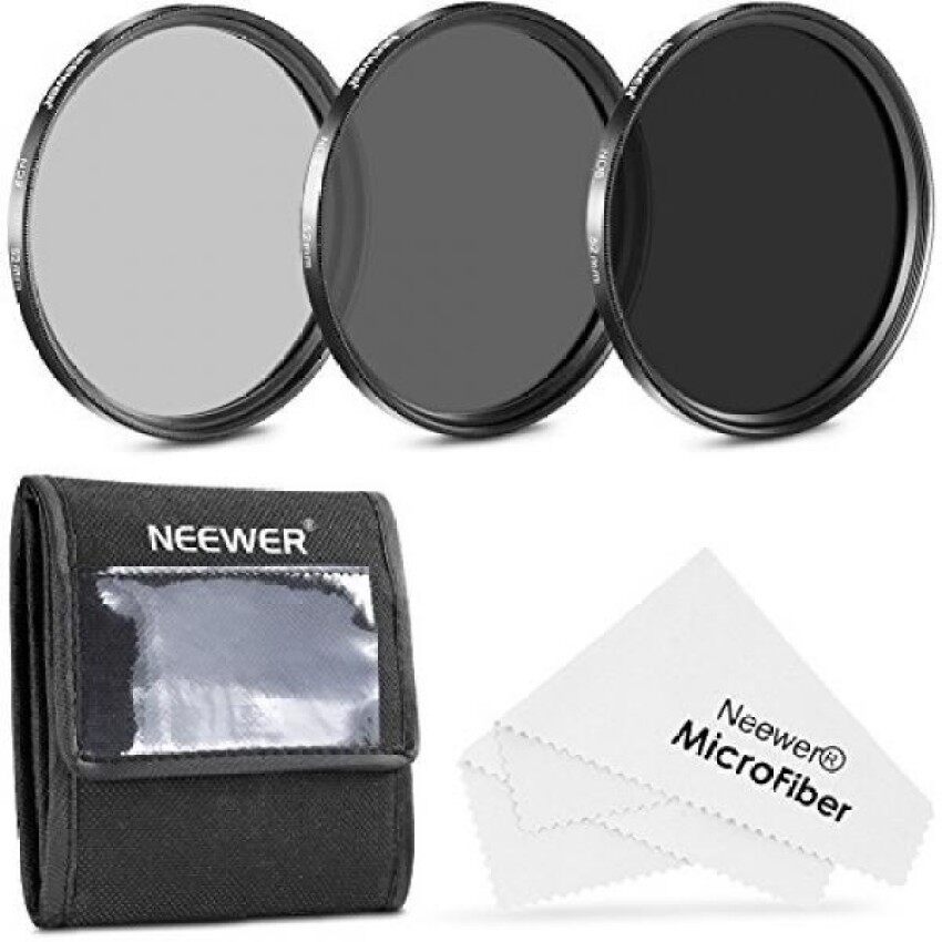 Neewer® 52 Mm Neutral Kepadatan Profesional Fotografi Penyaring Set (Nd2 Nd4 Nd8) + Premium Serat Mikro Pembersih Kain untuk Nikon D7100 D7000 D5200 D5100 D5000 D3300 D3200 D3000 D90 D80 DS Kamera- internasional