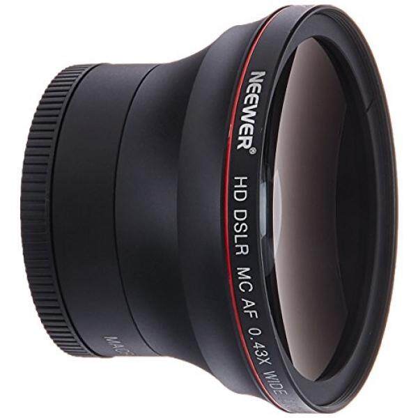 Neewer 58 Mm 0.43X HD Sudut Lebar Lensa dengan Penutup Makro-Up Lensa Porsi Tidak Ada Distorsi untuk Canon EOS Rebel 700D 650D 600D 550D 500D 450D 400D 350D 100D Kamera DSLR-Intl