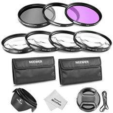 Neewer 58MM Professional Lens Filter and Close-up Macro Accessory Kit for Canon EOS 400D/ Xti;450D / Xsi; 1000D/ XS; 500D/T1i;550D/ T2i;600D/T3i; 650D/T4i;700D/T5i;100D;1100D; Nikon Sony Samsung Fujifilm Pentax and Other DSLR Camera Lenses with 58MM