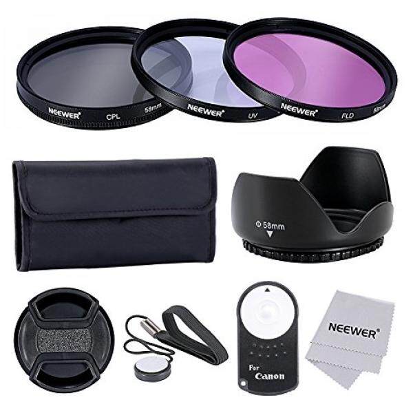Neewer 58 Mm Professionelle Objektiv-Filter Zubeh? rsatz Und IR Drahtlose RC-6-Fernbedienung Set F? R Canon EOS Rebel T5i T4i T3i T3 T2i T1i XT Xti XSI SL1 Kameras-Intl