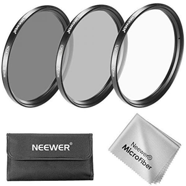 Neewer 72 Mm Filter Lensa Kit: filter Uv + Filter CPL + ND4 Filter + Filter Kantong + Kain Pembersih untuk Canon EOS EF-S 18-200 Mm F/ 3.5-5.6 Adalah Lensa Zoom, nikon 18-200 Mm F/3.5-5.6G AF-S ED VR II Lensa Zoom-Intl