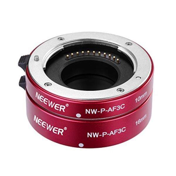 Neonder Semua-Logam Otomatis Focus Macro Close-Hingga Ekstensi Tabung Set 10 Mm, 16 Mm untuk Mikro Empat Thirds (Micro-4/3, MFT) Kamera Mirrorless, cocok untuk Panasonic G1 G2 G3 G10 GH1 GH2 Olympus E-P1 E-P2 E-P3 E-P5 E-PL1-Internasional
