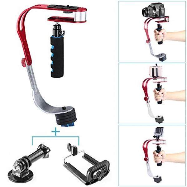 Neewer�� Aluminiumlegierung Handheld Handgriff Stabilizer Stabilisator, Belastbarkeit 2,1?/1Kg MIT Telefon-Klip Und Adaptor Dudukan F? R DSLR Kameras Wie Nikon, Canon, Sony A7/A7II/A7R/A7S, iphone 6 S/6/5 S/5/4 S/4, GOPRO-Intl