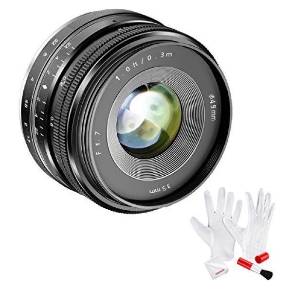 Neewer APS-C 35mm F/1.7 Manual Fixed Lens with Cleaning Kit for Sony NEX E-Mount Cameras NEX 3, NEX 3N, NEX 5, NEX 5T, NEX 5R, NEX 6, 7 A5000, A5100, A6000, A6100, A6300, A6500, A9 - intl
