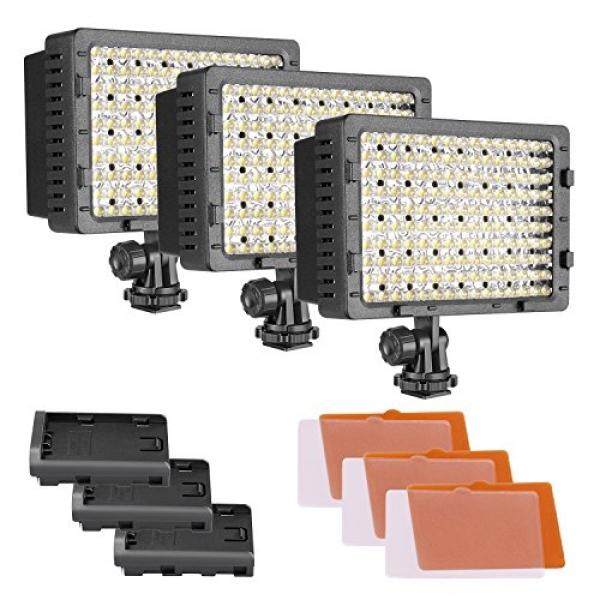 Neewer CN-160 3er Pack 160 LED Dimmbar Daya Ultra Tinggi Panel Digitalkamera/Kamera Perekam Video-Cahaya, LED Cahaya F? R Canon, Nikon, Pentax, Panasonic, Sony, Samsung Und Olympus SLR Digital Kameras-Intl